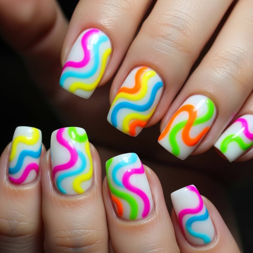 nail art design white base