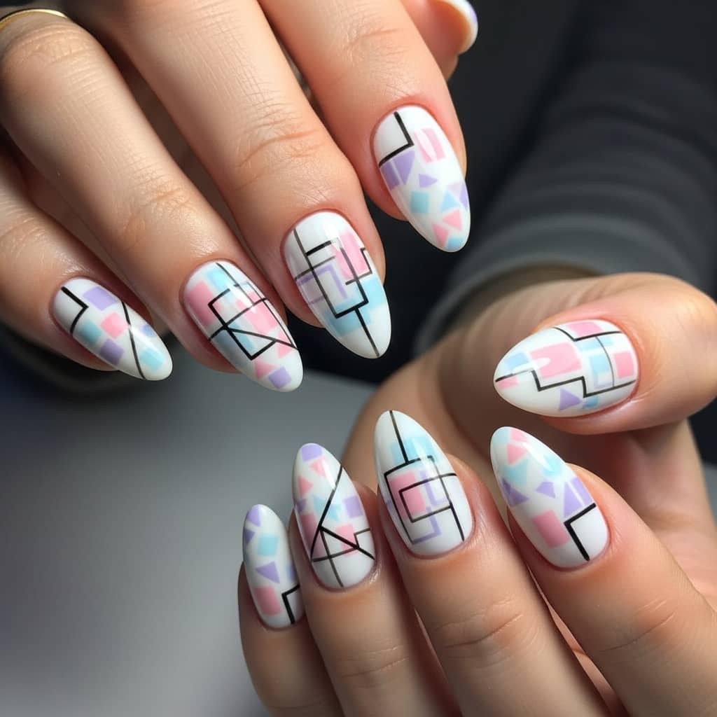 nail art design white base