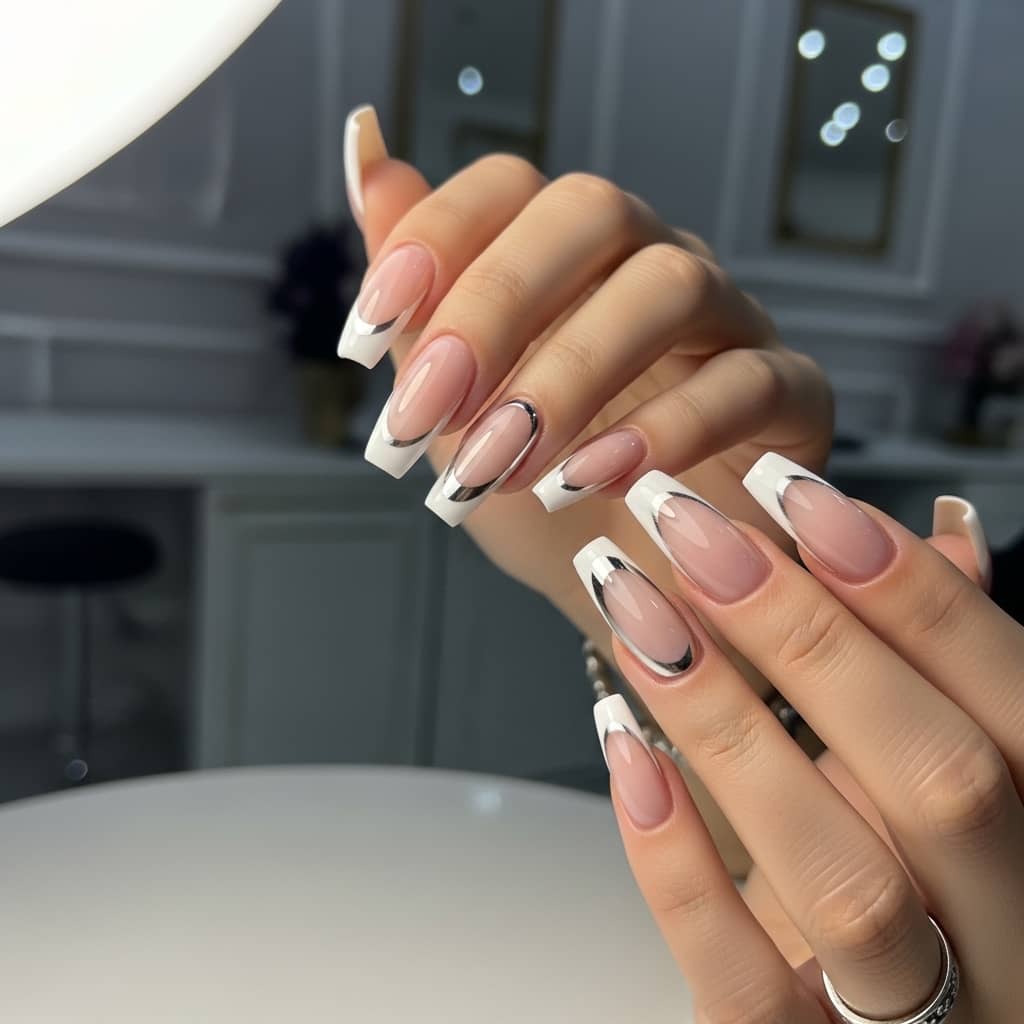 nail art design white base