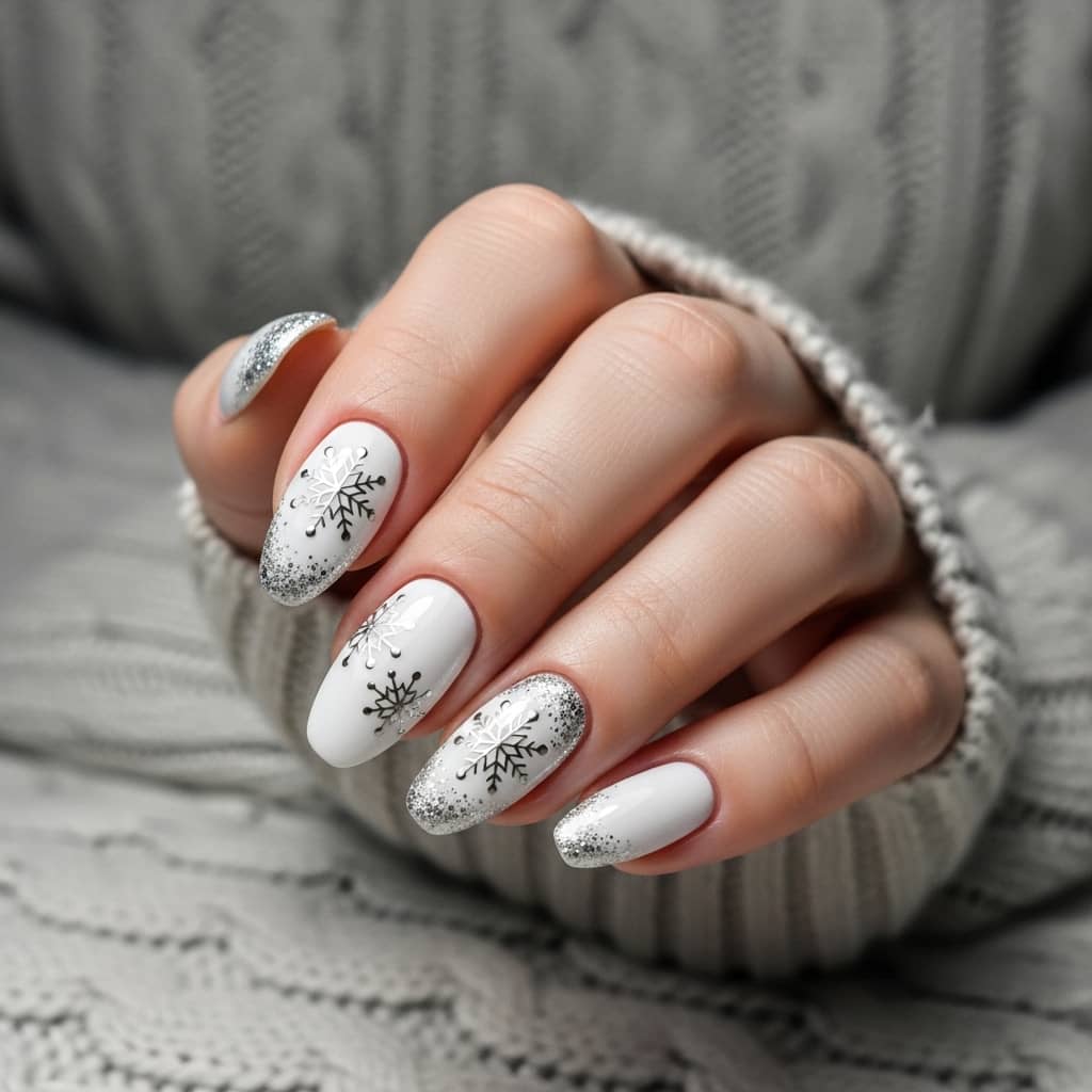 nail art design white base